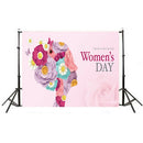 Flowers Mother Day Theme Background Cloth Home Tablecloth Photo Props Backdrop
