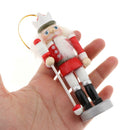 9x 4.9" Wooden Nutcracker Puppet Ornaments Set for Christmas Tree Lawn Gifts