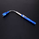 Portable Telescopic Magnetic 3 LED Flashlight for Outdoor Camping(Blue)