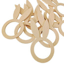 20Pcs Wood Cute Napkin  Serviette Holder Stand Kitchen Tables Decoration