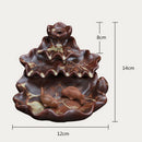 Two Carp Backflow Incense Burner Holders Home Decor Ceramic Two Carp Stick