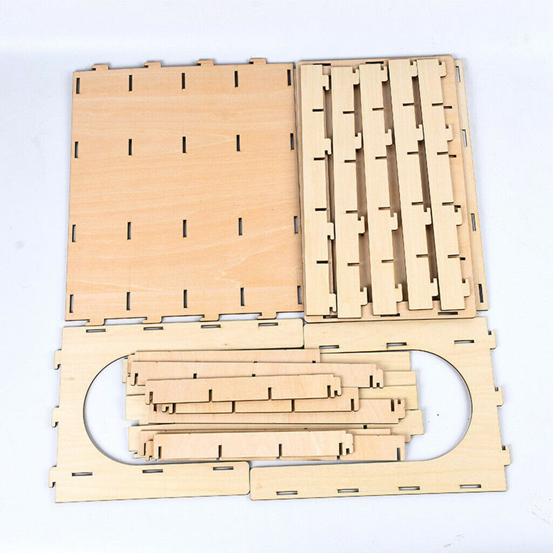 DIY Wooden Paint Rack Ink Storage Organizer 2-layer 35-grid