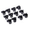 100pcs/Bag Black Hair Clips Clipper Clamp For Women Ladies Plastic 6 Claws