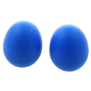 1 Pair Plastic Percussion Musical Egg Maracas Shakers blue D9R4