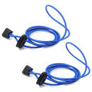 1 pair Elastic Laces Easy Fixation for Sports (Blue)