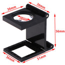 10X 28mm Folding Magnifier Stand Loupe with Scale for Textile Optical Glass T JR