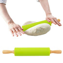 1Pcs Rolling Pin Non Stick with Wood Handle Pizza Fondant Pastry Dough Roller