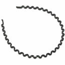 Women's Wear Plastic Black Wavy Hair Tire Hair Band