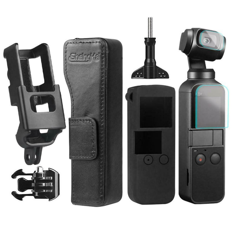 4pcs Waterproof Frame Leather Case Cover Film for DJI OSMO Action Accessories