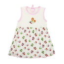 Baby Summer Dresses Girls O-Neck Sleeveless Cute Flowers Cotton Mini Dress