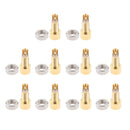 10X Earphone MMCX Female Crimp Connector Socket & Screw  Straight Copper