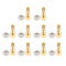 10X Earphone MMCX Female Crimp Connector Socket & Screw  Straight Copper