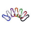 5Pcs Strong Metal Carabiner Clip Snap Spring Loaded Climbing Karabiner D Hook JR