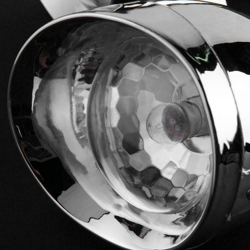 1 Pair Universal Retro Bullet Shape DC 12V Motorcycle Fog Lamps Headlights