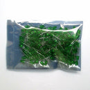 Pack of 200pcs 5mm 2 Pin LED- Green Light Emitting Diode Long Service Life