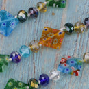 1pcs Colorful Women Fashion Necklace Made of Millefiori Lampwork Glass