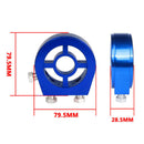 M20X1.5 Oil Filter Temp Pressure Cooler Gauge Sandwich Plate Adapter Sensor Blue
