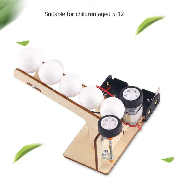 Electric Ball Pitching Machine Kits Children DIY Science Educational Toys