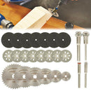 32 Pcs 22-50mm HSS Circular Saw Blade Cutting Discs Set & Mandrel for Drill