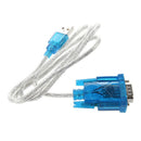 1M USB to RS232 Serial 9 Pin Adapter Cable w DB9 Female to DB25 Male Connec