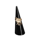 15 Pieces Plastic Jewelry Ring Display Holder Stand Cone Shape Transparent Rack