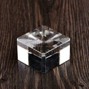 1X Crystal Clear Square Block Sphere Rocks Base Stand Holder Display Stone Favor
