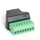 RJ45 Female to Screw Terminal 8 Pin Connector Ethernet Cable Adapter A