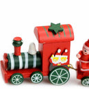Funny Wood Christmas Gift Xmas Mini Train Decoration Decor Gift M8J9
