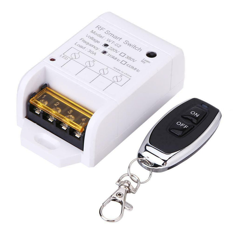 220V 30A 1CH Wireless Remote Control Switch Transmitter+Receiver (ON/OFF) A
