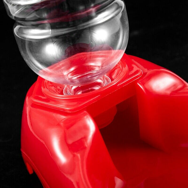 Pet Dog Cat Water Drinking Feeding Fountain Bottle Red A8Y9
