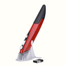 Wireless USB Optical Pen Mouse Adjustable 1600DPI 4 Keys Mice for PC (Red)