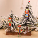 18PCS Nutcracker Puppet Christmas Wooden Pendants Walnut Soldier Xmas Tree S Ew