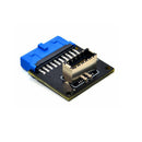 Front Panel Socket USB 3.0 19 Pin to TYPE-E 20Pin Header Extension Adap Hn
