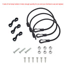 3 Set 15 inch Boat Fishing Rod Tamer Saver Holder Hold Down Elastic Rope Kayak