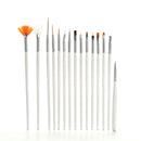 15X Nail Art UV Gel Design Brush Set Painting Pen Manicure Tips Tools FashionM&E