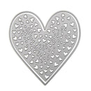 2pcs Love Heart Cutting Dies Stencils Scrapbook Embossing DIY Album Card