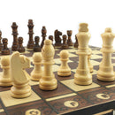 3 in 1 Foldable Chess Set Chess, Checkers, Backgammon for Kids Beginners 29x29cm