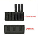 Black Six Single Pack Magazine Pouch 6 Pack Stacked Magazine Pouches Holster
