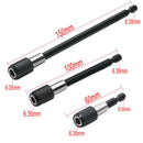 3x Magnetic Screwdriver Extension Bit Quick Release Holder 1/4 Hex Shank T NVK