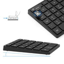 Numeric Keypad Rechargeable, Portable Wireless Bluetooth 28-Key Number Pad
