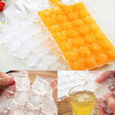 10Pcs Disposable Transparent 28 Grids Ice Cube Bags Fridge Freezer Homemade  Ew