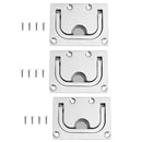 3pcs Boat Hatch Cabinet Drawer Lift / Pull Handle 316 Marine Stainless Steel