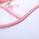 Cartoon Full Sleeve Baby Bib Waterproof Paint Feeding Apron (Orange Rabbit)