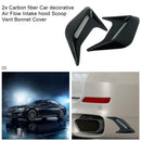 2pcs Universal Decorative Car Air Flow Intake Hood Scoop Bonnet Vent Covers