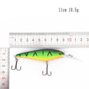 1pcs 11cm 10.5g minnow fishing lures plastic baits hard lures fishing hooks 8