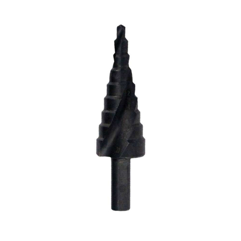 1* New Black Nitride Spiral Groove Triangle Shank Step Drill Bit Pagoda Drill