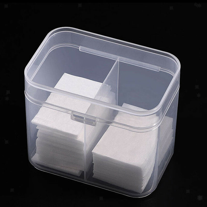 Plastic Makeup Rounds Cotton Swabs Towels Storage Box Crafts Container Case