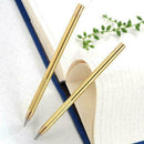 Retro Brass Inkless Metal Pen Pure Brass No-ink Pen Stylus Pencil Everlasti C1O9
