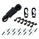 Marine Kayak Canoe  Deck Kit 8 Feet Tie Down Rope for Securing Accessory