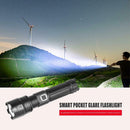 Zoom Waterproof 3000lm XHP70LED Flashlights 5 Modes Pocket Glare Flashlight